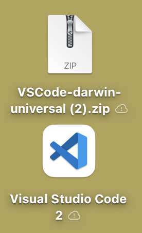 VSCode downloaded mac
